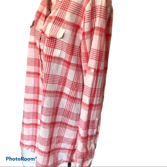 J. Crew Long Sleeve 6 Button Popover Shirt Size M - Picture 7 of 9